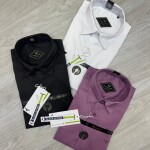 Black letter imported satin shirts