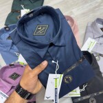 Black letter imported satin shirts