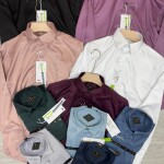 Black letter imported satin shirts