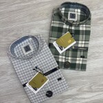 logoff cotton oxford checks shirt