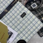 logoff cotton oxford checks shirt