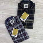 logoff cotton oxford checks shirt