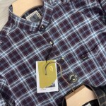 logoff cotton oxford checks shirt
