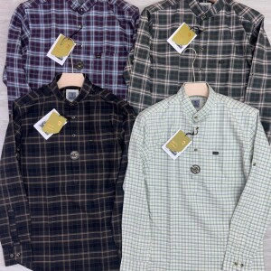 logoff cotton oxford checks shirt