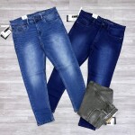 black letter jeans pant