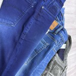black letter jeans pant