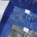 black letter jeans pant