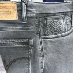 black letter jeans pant
