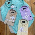 wood machine linen shirt