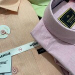 wood machine linen shirt