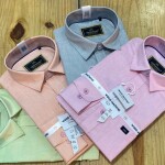 wood machine linen shirt