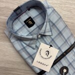 logoff premium cotton twill checks shirt