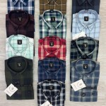 logoff premium cotton twill checks shirt