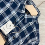 logoff premium cotton twill checks shirt