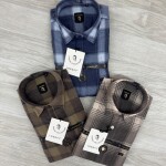 logoff mélange embroidery shirt