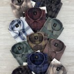 logoff mélange embroidery shirt