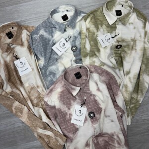 logoff imported embroidery shirt