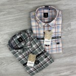 logoff cotton oxford checks shirt