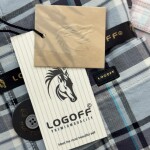 logoff cotton oxford checks shirt
