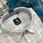 logoff cotton oxford checks shirt