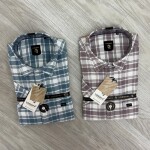 logoff cotton oxford checks shirt