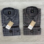 logoff cotton oxford checks shirt