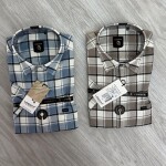 logoff cotton oxford checks shirt