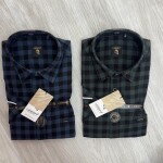 logoff cotton oxford checks shirt