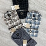 logoff cotton oxford checks shirt