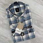logoff cotton oxford checks shirt