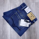 black letter jeans pant