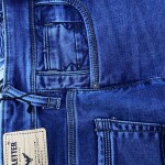black letter jeans pant