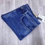 black letter jeans pant