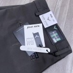 black letter slim fit cotton pant