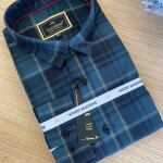 wood machine checks cotton shirt