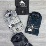 logoff melange checks shirt