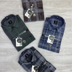 logoff melange checks shirt