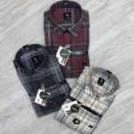 logoff melange checks shirt