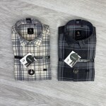 logoff melange checks shirt