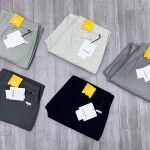 wood machine baggy linen pant