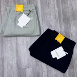 wood machine baggy linen pant