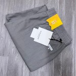 wood machine baggy linen pant