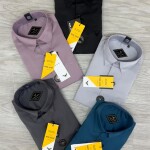 Black letter imported satin shirts