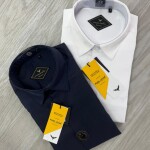 Black letter imported satin shirts