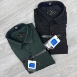 black letter imported checks shirt
