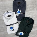 black letter imported checks shirt