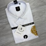 logoff embroider work satin lycra shirt