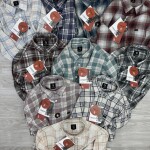 logoff mélange checks shirt