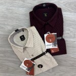 logoff imported jacquard shirt