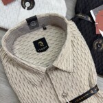 logoff imported jacquard shirt